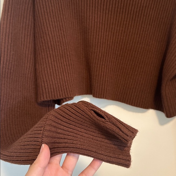 Brown Turtleneck Sweater - Picture 2 of 3